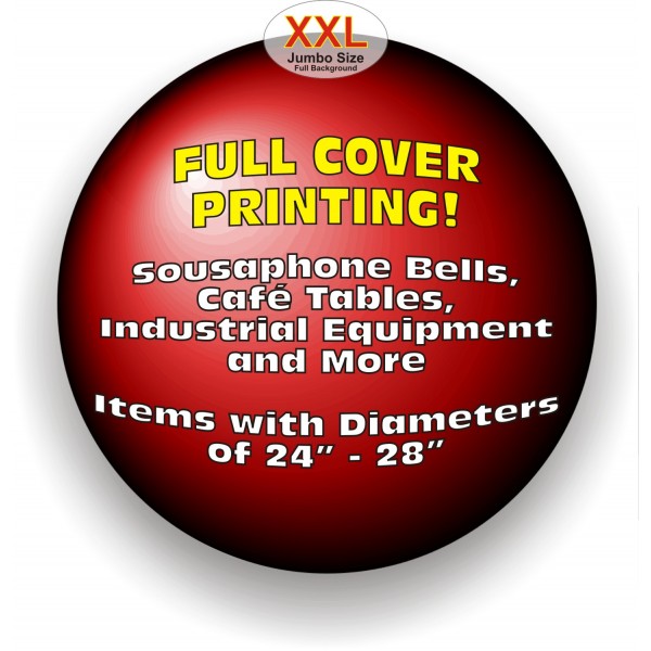 AA/Stretchable Covers - XXLFC Jumbo 24" - 28" FULL COVERAGE PRINTING (on white material)